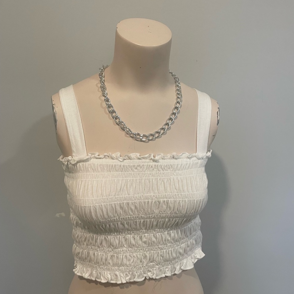 White crop tank